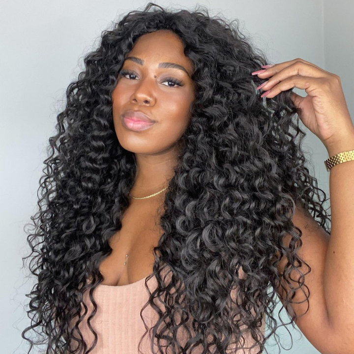 Glueless Clear Transparent Lace Front Loose Deep Wigs For Women-Amanda Hair