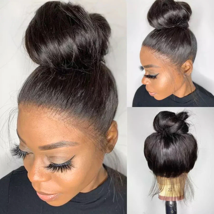 Preplucked Long Straight 360 Human Hair Lace Wig For Girl-Amanda Hair