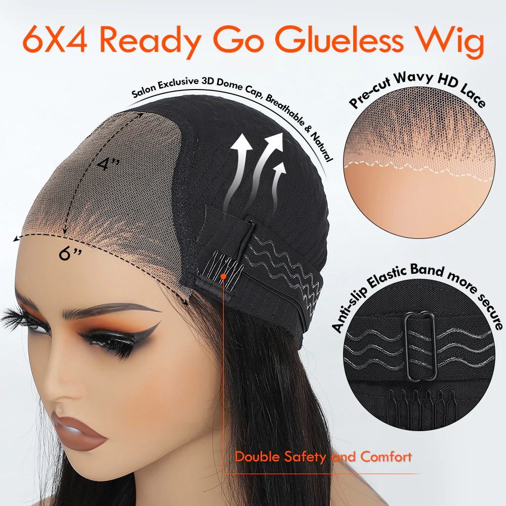 Bogo Flash Sale: 16" Afro Curly Lace Front Wig+16" Body Wave 6x4 Lace Closure Wig