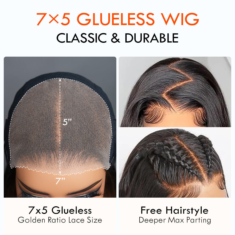 Amanda Glueless Thick Fluffy Afro Curly Human Hair Bob Wigs 7x5 / 13x4 Invisible Lace Wig For Women No Code Needed