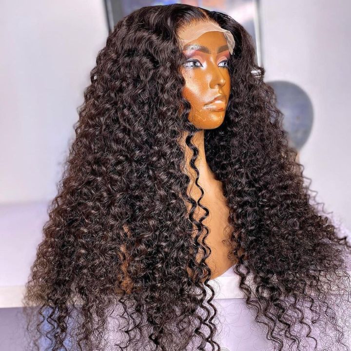 Melted Transparent Lace Deep Wave Wigs Human Hair 4*4 HD Lace Closure Wig - Amanda Hair