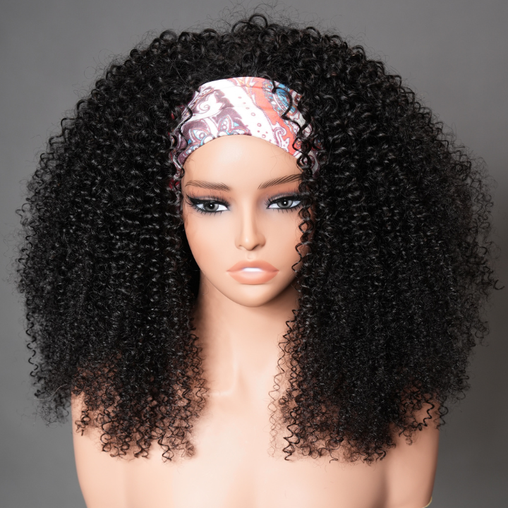 Extra 60% OFF| 3 In 1 Half Wig Kinky Curl Wear & Go Drawsting Band No Glue Need Coily Curl Flip Over Wig Beginner Friendly Flash Sale