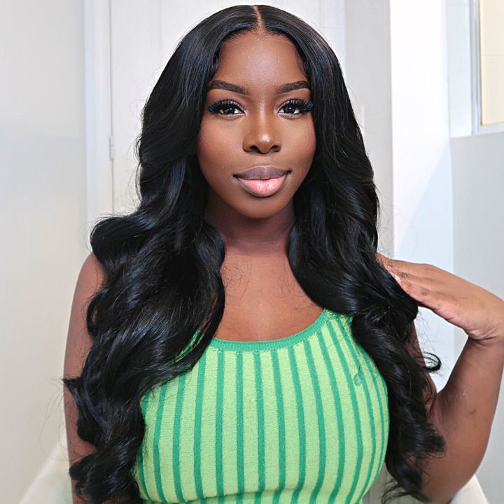 Body Wave Hair 13*4 HD Transparent Lace Front Wigs Body Wave Human Hair Glueless Frontal Wig For Women-Amanda Hair