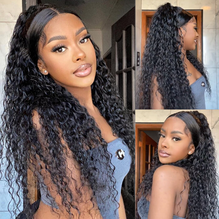 Flash Sale Buy 2 Get 1 Free Nature Wave 13*4 Frontal Wigs Pre Plucked Natural Hair Transparent Lace Wigs-Amanda Hair