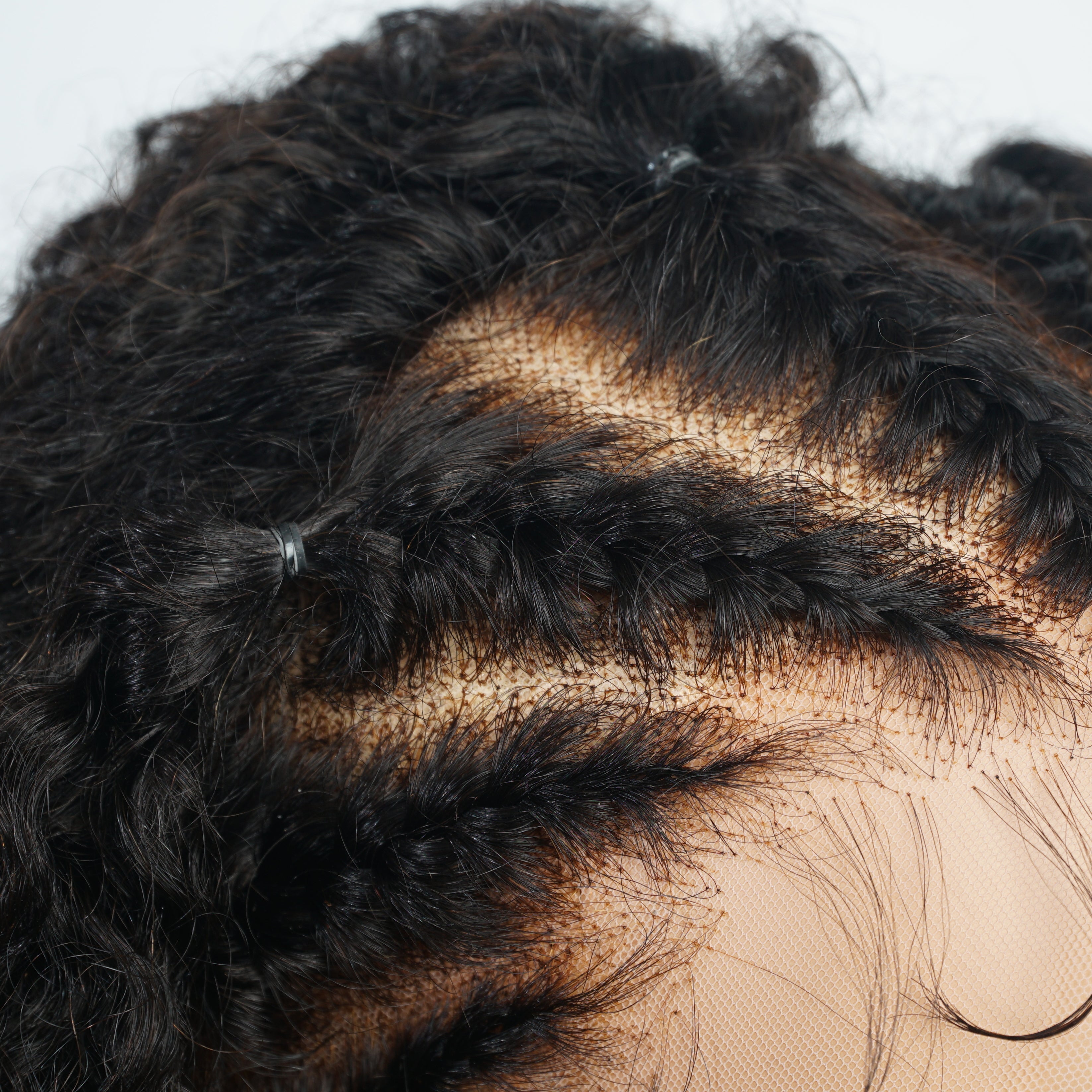 Curly Hair Transparent Lace Front Wig 13*4/4*4 Lace Frontal Clear Lace Wigs-Amanda Hair