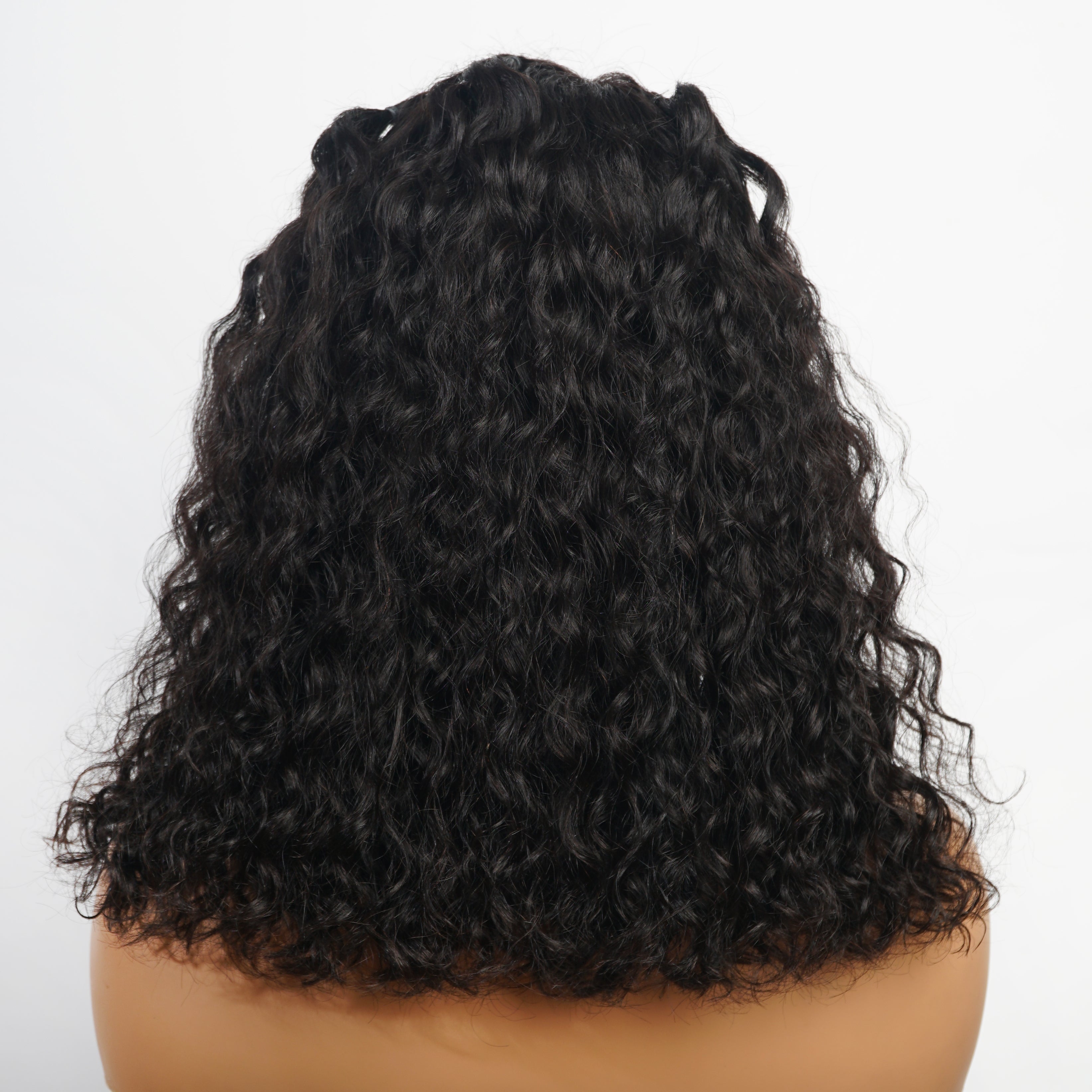 Braided Water Wave Hair 13x6  Transparent HD Lace Front Wig Glueless Long Wigs Real Human Hair Wigs For Women-Amanda Hair