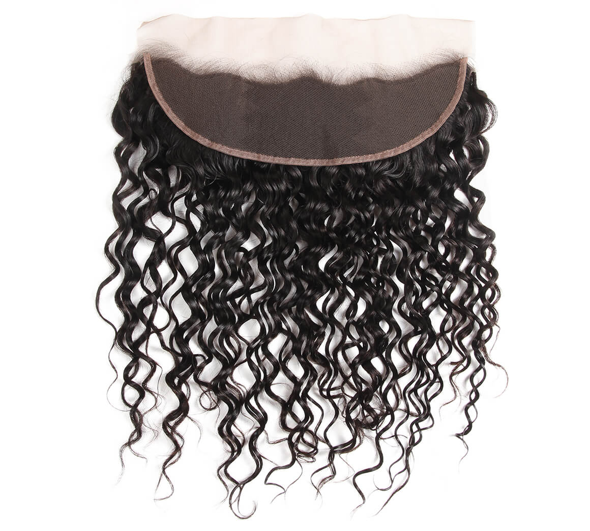 Amanda Mongolian Hair Water Wave 4 Bundles With 13*4 Lace Frontal 10A Grade 100% Remi Human Hair Soft Shiny Wave Hair