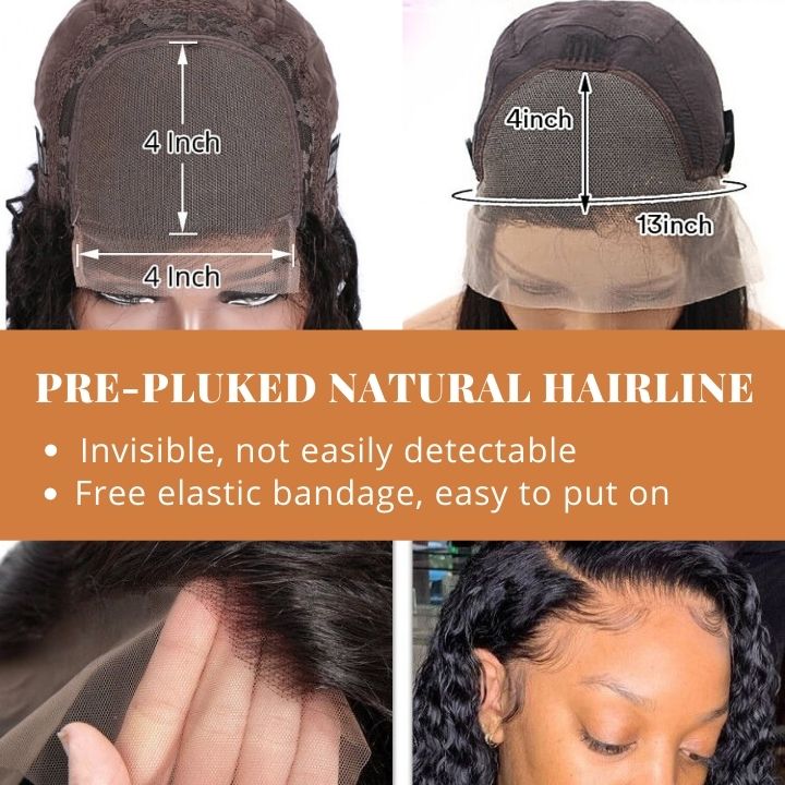 Amanda Balayage Pre Plucked 1B/30 Highlight Blond Color Body Wave Human Hair 13x4 Lace Front Wigs 180% Desnsity