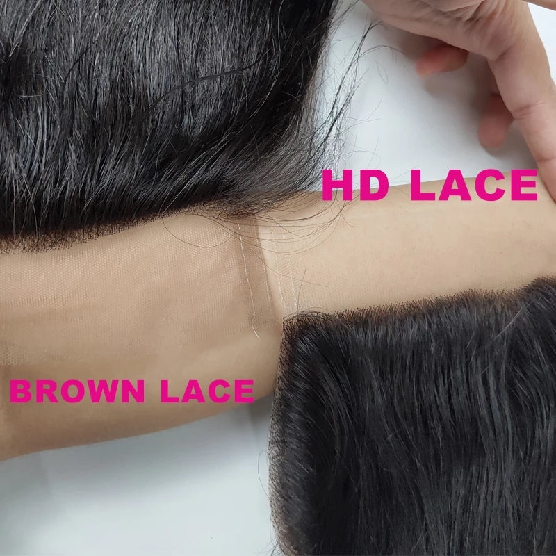 Deep Wave 5*5 Transparent Lace Closure 100% Remi Human Hair - Amanda Hair
