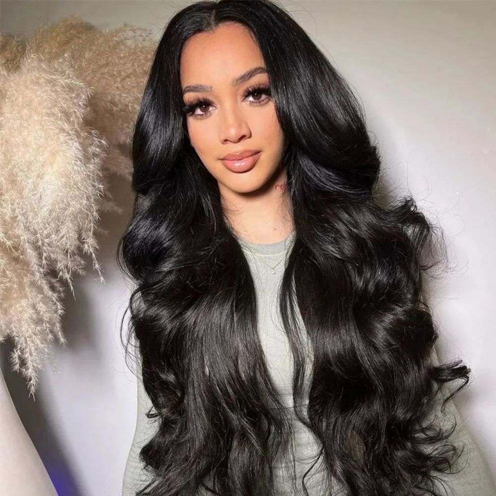 300% Ultra Dense Glueless Wig Loose Body Wave 6x4 Closure Clear Lace Pre Cut & Plucked & Bleached Ready to Go - Amanda Hair
