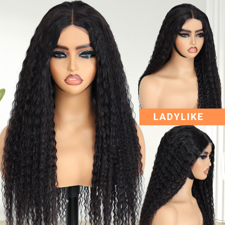 Glueless 13x4 Lace Front / 6x4.5 Lace Closure Ladylike Curly Wig Pre Plucked Hairline-Amanda Hair