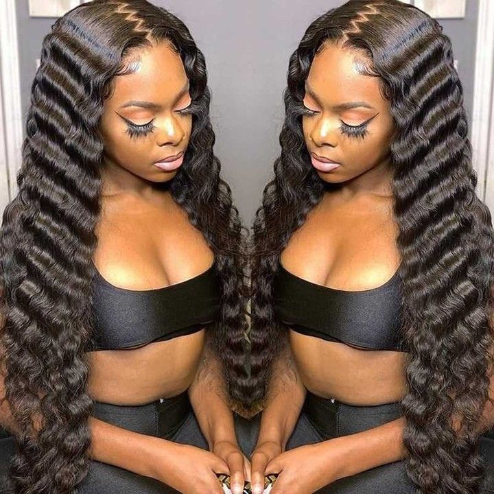Flash Sale :Glueless Loose Deep Wave Wigs Virgin Human Hair 4*4/13*4 HD Lace Front Wig Pre Plucked Hairline - Amanda Hair
