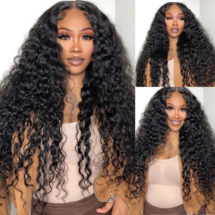 Water Wave Transparent HD Lace Front Wigs Highlight Blonde Color Lace Wig Flash Sale
