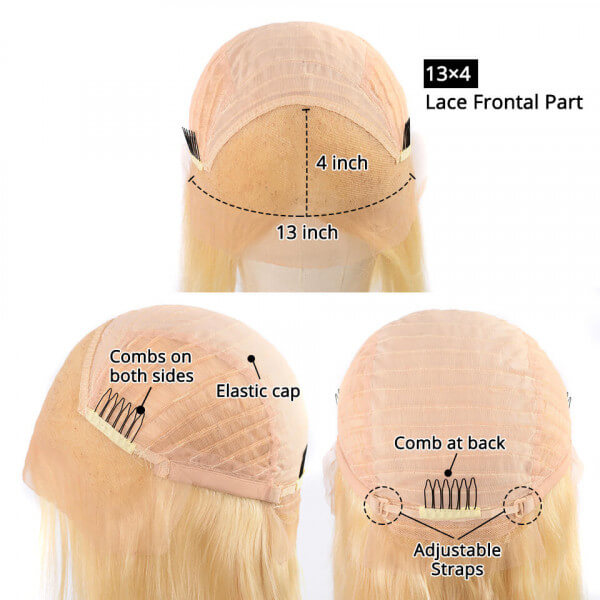 Flash Sale: CLEARANCE SALE! In Stock! HD Transparent Lace Straight Blond Hair 613 Wigs