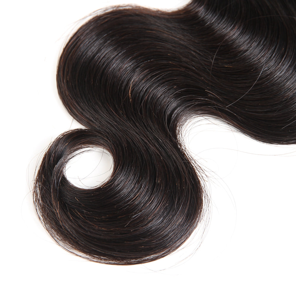 Amanda Indian Hair Body Wave 3 Bundles With 13*4 Lace Frontal 100% Unprocessed Human Hair