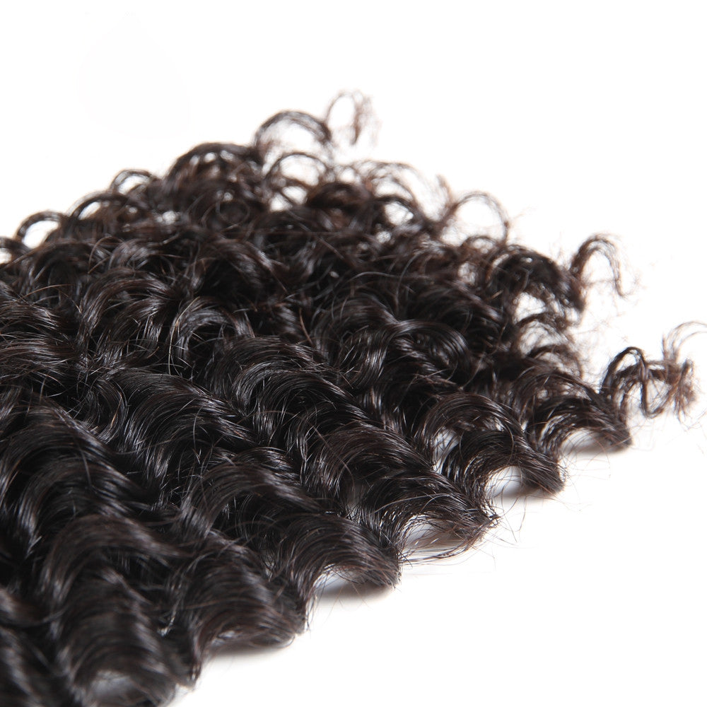 Amanda Peruvian Hair Kinky Curly 3 Bundles With 13*4 Lace Frontal 9A Grade 100% Unprocessed Human Hair Extensions