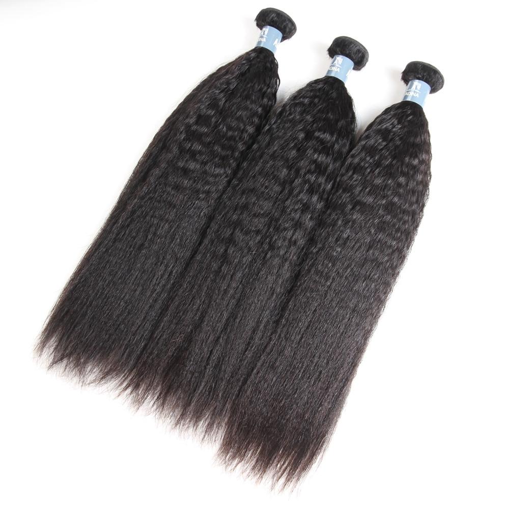 Kinky Straight Bundles 100% Human Virgin Hair Unprocessed - Amanda Hair