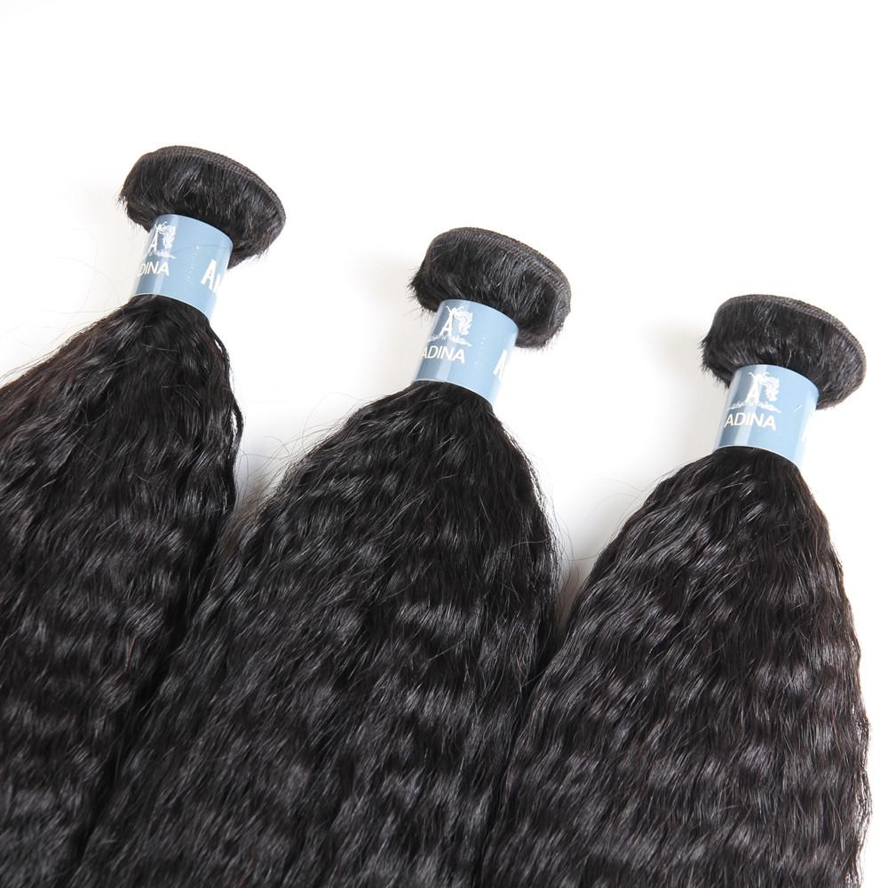Kinky Straight Bundle 100% Human Virgin Hair Unprocessed - Amanda Hair