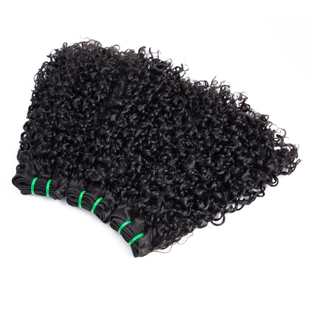 High Quality Fumi Hair Cuticle Aligned Pixie Curl Brazilian Double Drawn Hair Bundles-Amanda Hair