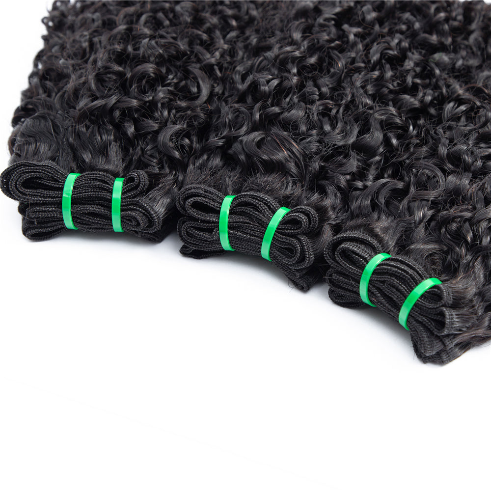 High Quality Fumi Hair Cuticle Aligned Pixie Curl Brazilian Double Drawn Hair Bundles-Amanda Hair