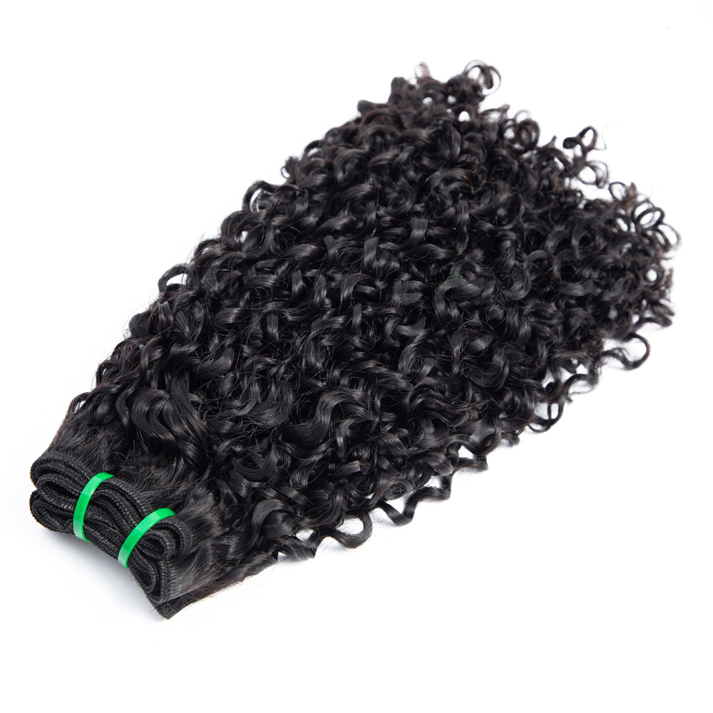High Quality Fumi Hair Cuticle Aligned Pixie Curl Brazilian Double Drawn Hair Bundles-Amanda Hair