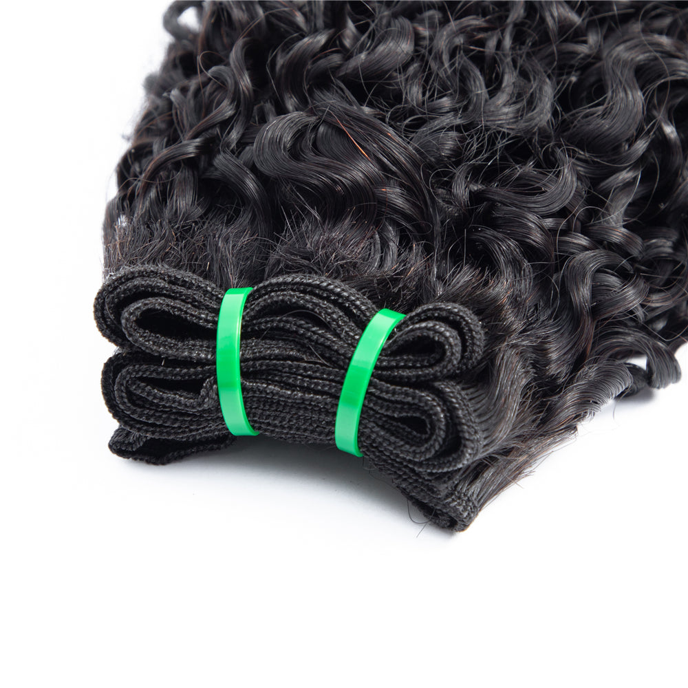 High Quality Fumi Hair Cuticle Aligned Pixie Curl Brazilian Double Drawn Hair Bundles-Amanda Hair