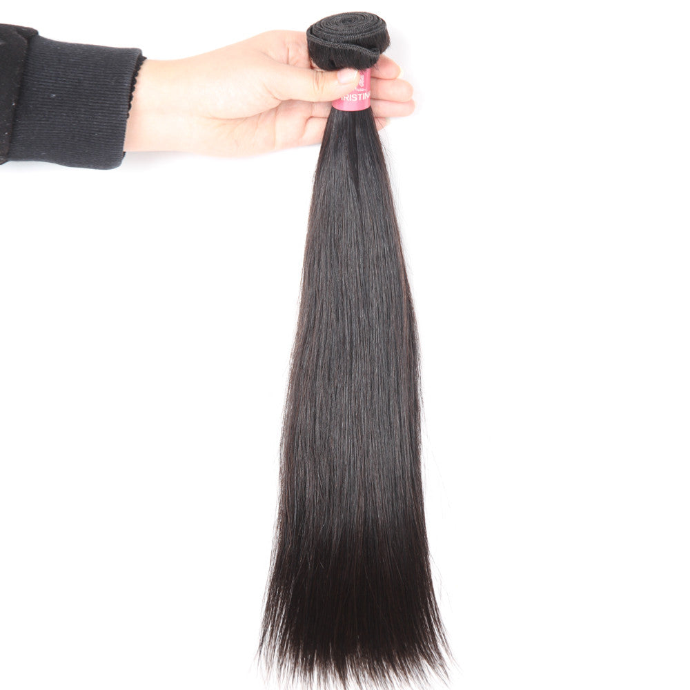 Straight Hair 3 Bundles 10A 100% Human Virgin Hair No Tangles - Amanda Hair