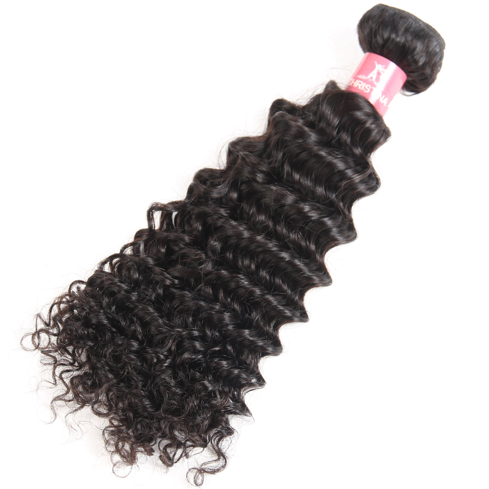 Amanda Mongolian Hair Kinky Curly 3 Bundles With 4*4 Lace Closure 10A Grade 100% Remi Human Hair Soft Shiny Wave Hair