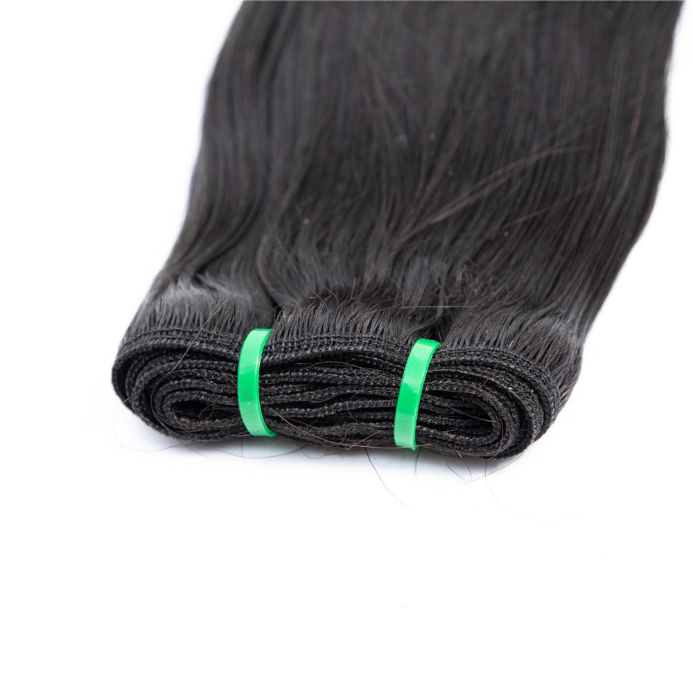 Human Hair Bundles High Quality Good Thickness Fumi Hair Curve Straight Super Double Drawn Hair Virgin Human Hair Bundles - Amanda Hair
