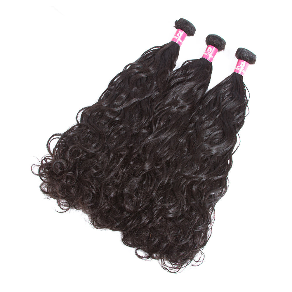 Human Hair Bundles Water Wave Hair Bundles 28 30 Inch Remy Hair Bundles Weave 3/4 Bundles Human Hair Extensions - Amanda Hair