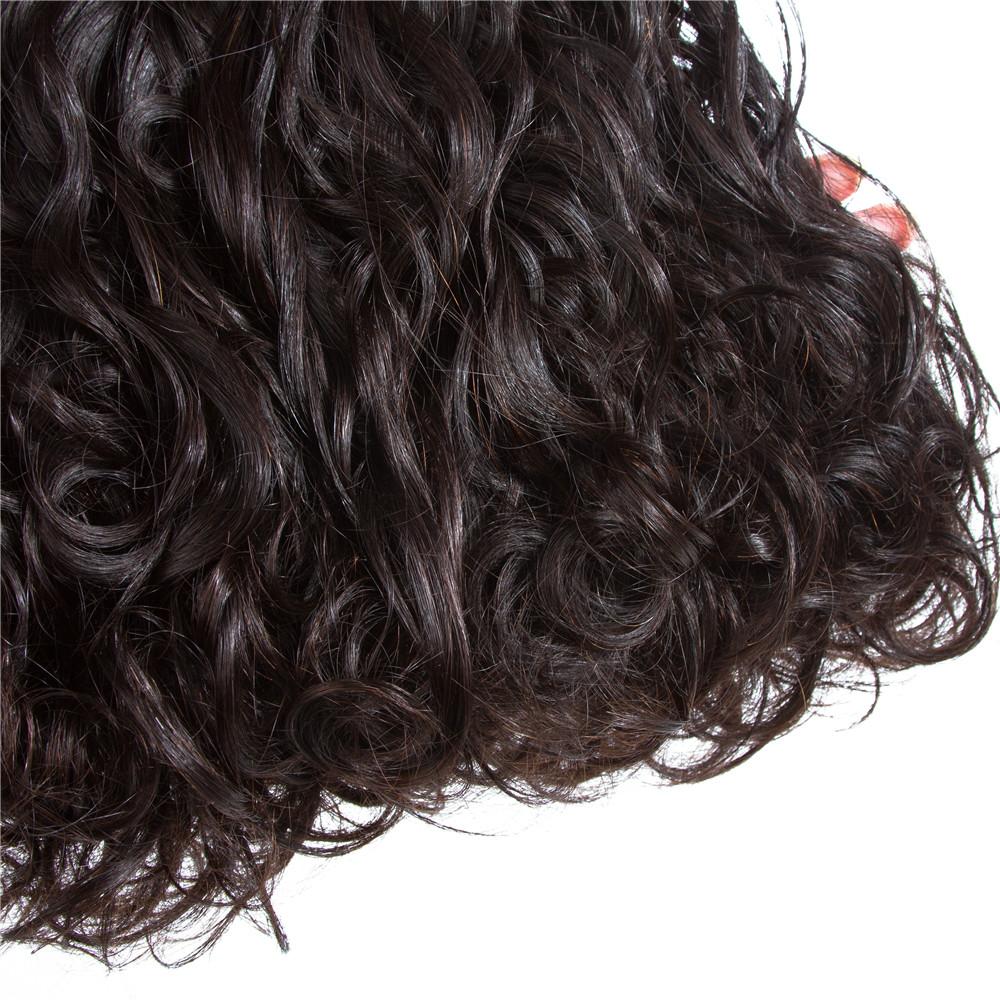 Brazilian Water Wave 3 Bundles With 5*5 Lace Closure 10A Grade 100% Remi Human Hair Hot Sell Wave Bundles Hair Extensions - Amanda Hair