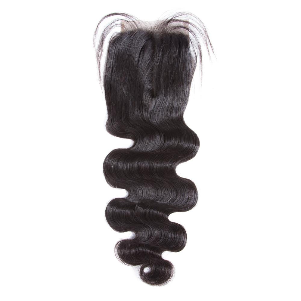 Amanda Hair Peruvian Body Wave 4 Bundles With 4*4 Lace Closure 9A Grade 100% Unprocessed Human Hair