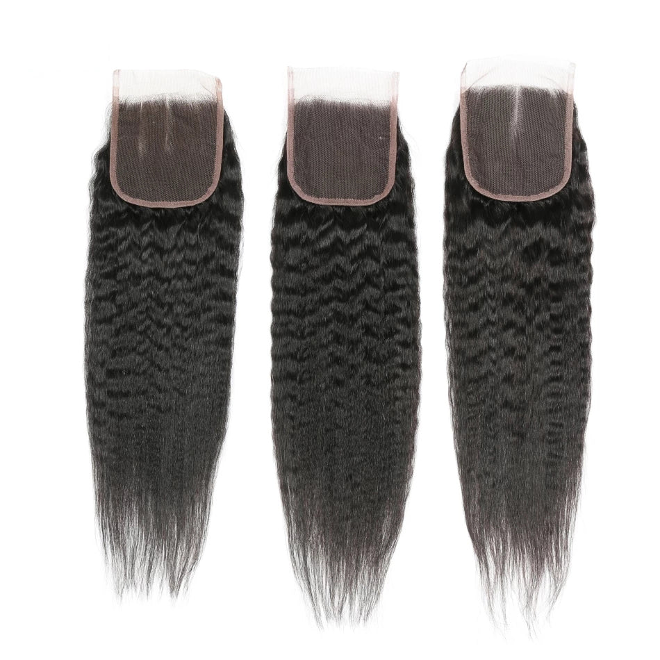 Amanda Kinky Straight 4*4 Lace Closure 100% Remi Human Hair