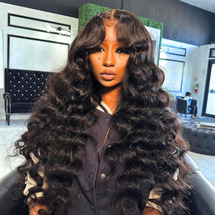 Long Loose Deep Wave 13x6 Undetectable Transparent Lace Best Human Hair Glueless Wigs Online - Amanda Hair