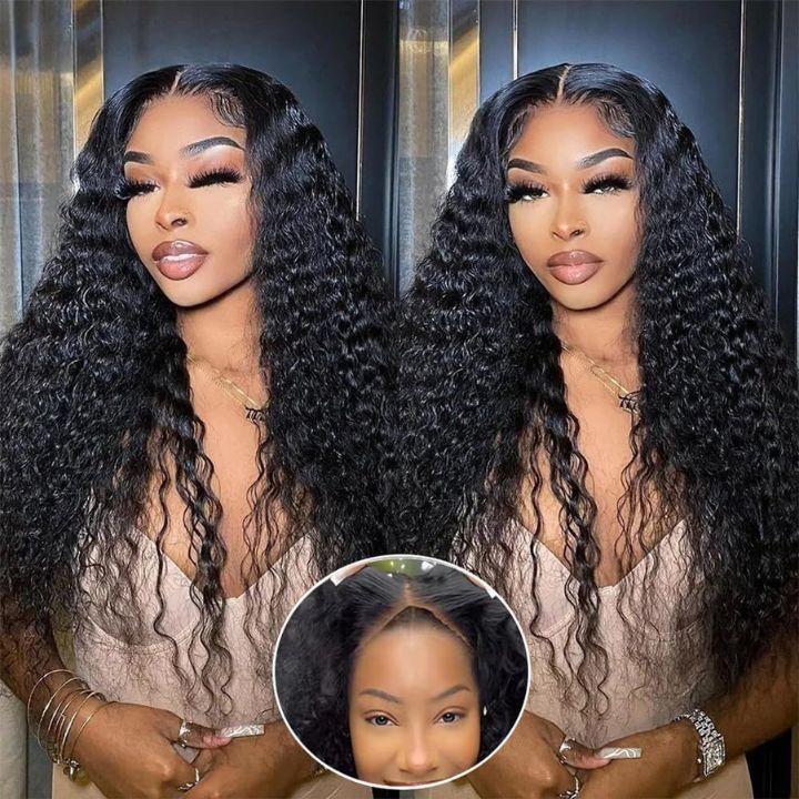 Long Curly Hair 7x5 Lace closure Wig Thick Curly Hair Glueless Wig Flash Sale