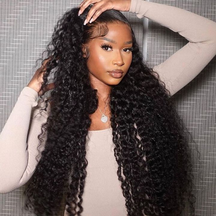 BOGO Free| Long Curly Hair 6x4 3D Cap Glueless Lace closure Wig Flash Sale