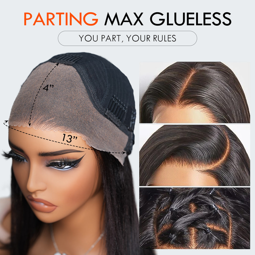 Amanda Glueless Thick Fluffy Afro Curly Human Hair Bob Wigs 7x5 / 13x4 Invisible Lace Wig For Women No Code Needed
