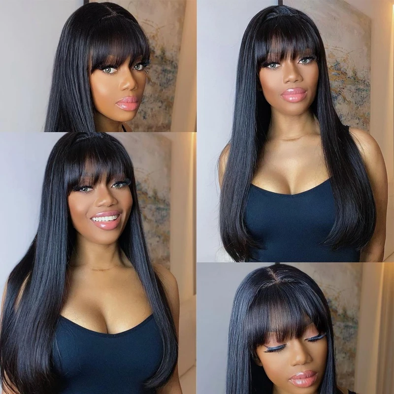 Flash Sale: Buy Deep Wave 13*4 HD Lace Wig, Get Glueless Straight Hair With Bangs For Free