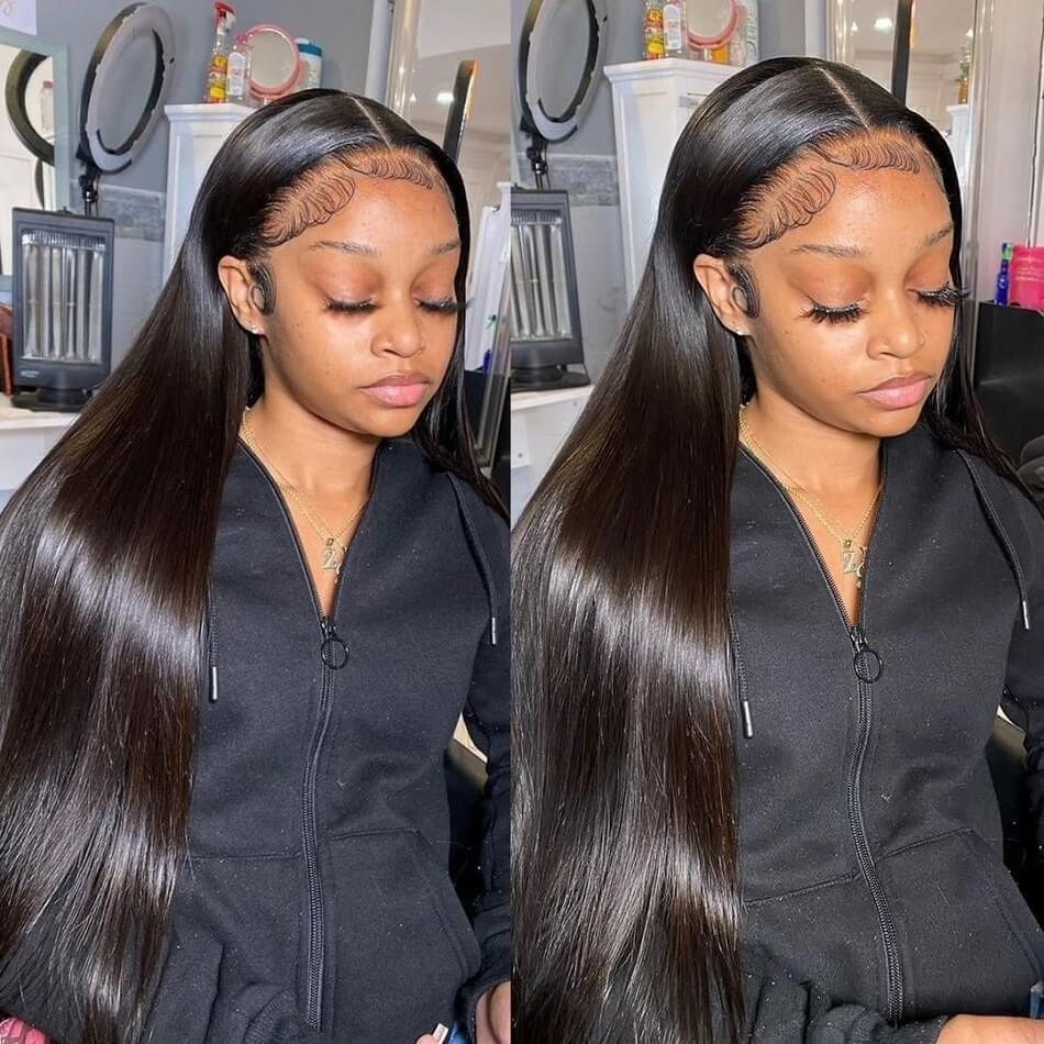Straight Hair 13*6 HD Lace Front Wigs Pre Plucked Human Hair Lace Front Wig-Amanda Hair
