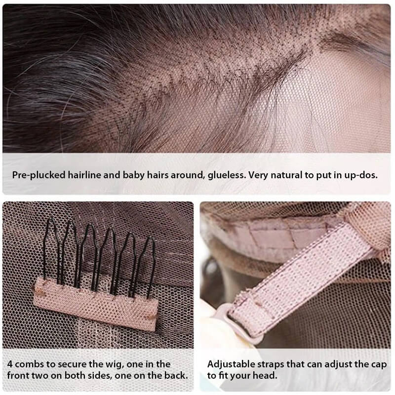 Straight Hair 13*6 HD Lace Front Wigs Pre Plucked Human Hair Lace Front Wig-Amanda Hair