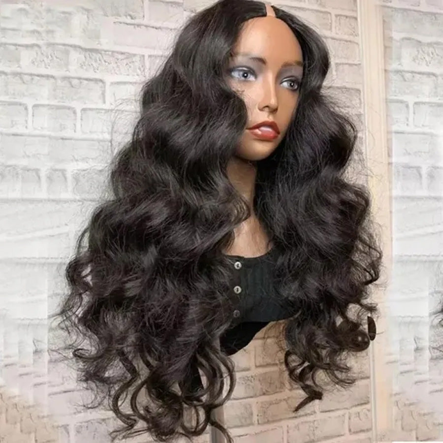 V Part Body Wave Wig Human Hair Glueless Wigs For Beginner- Amanda Hair