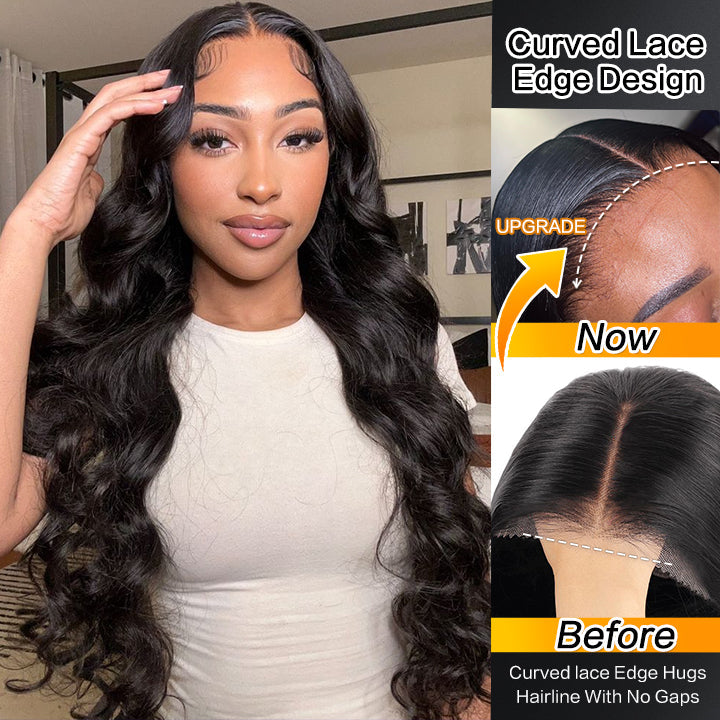 Bouncy Body Wave 13*4 HD Transparent Lace Front Wigs Flash Sale