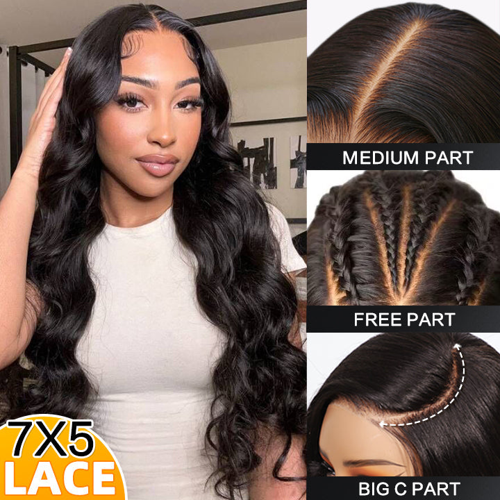 Bouncy Body Wave 13*4 HD Transparent Lace Front Wigs Flash Sale