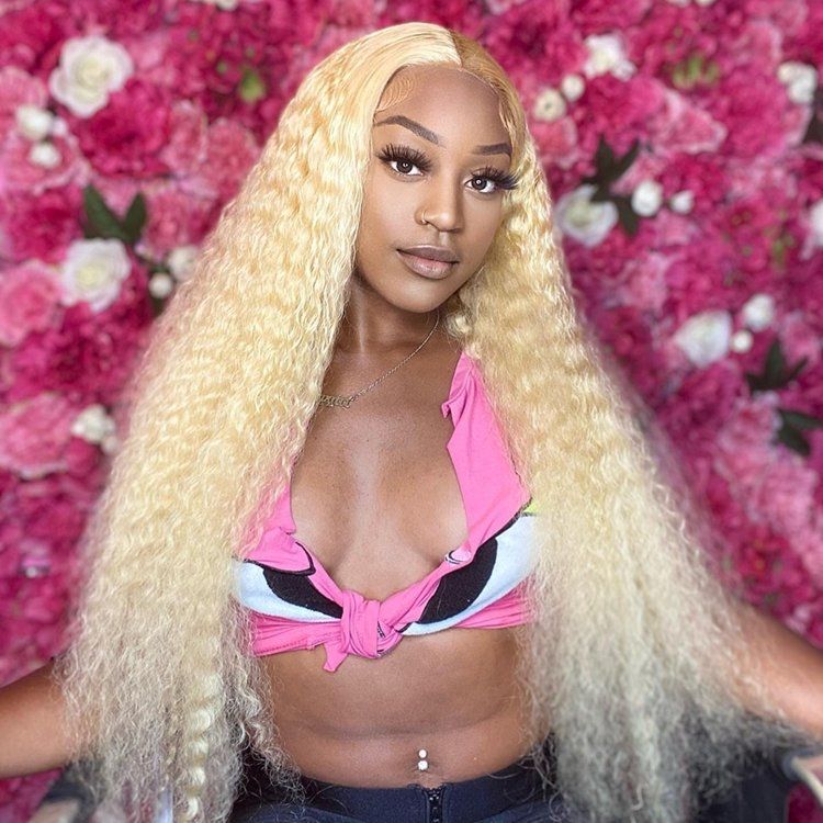 HD Transparent Lace Straight Blond Hair 613 Wigs For Women-Amanda Hair