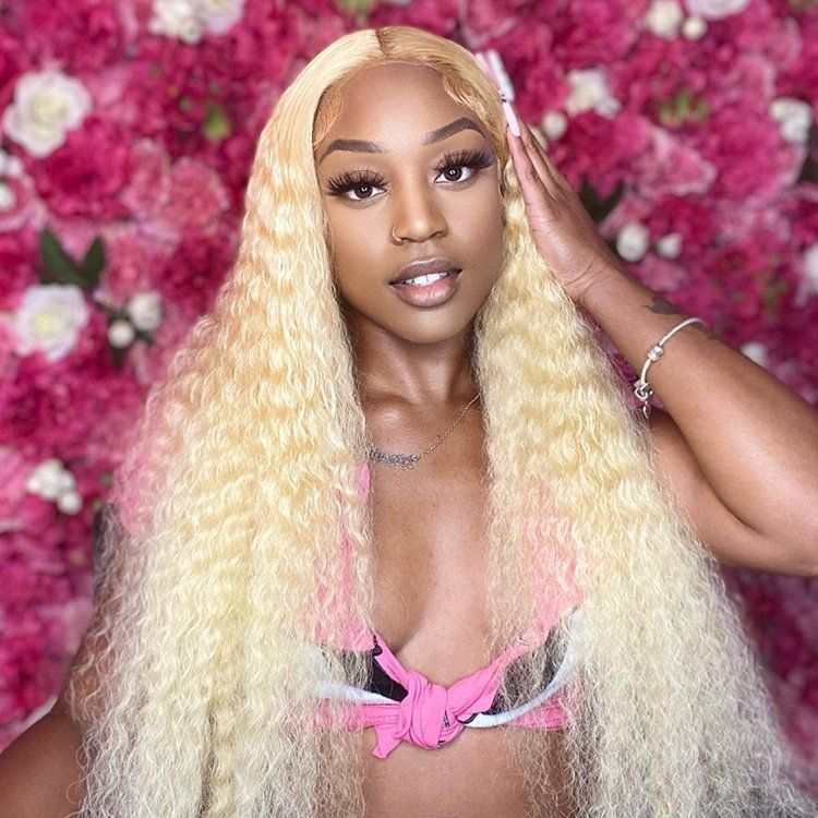 HD Transparent Lace Straight Blond Hair 613 Wigs For Women-Amanda Hair
