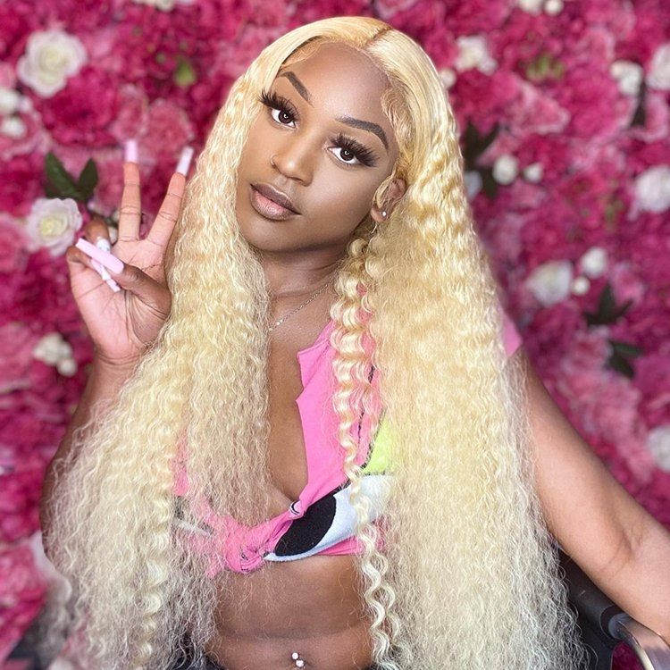 HD Transparent Lace Straight Blond Hair 613 Wigs For Women-Amanda Hair