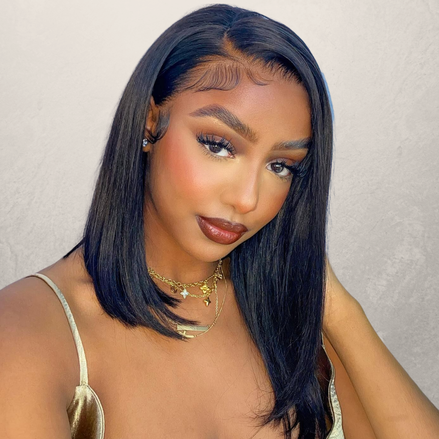Short Loose Wave 13*4 Lace Front Wavy Bob Wig Flash Sale