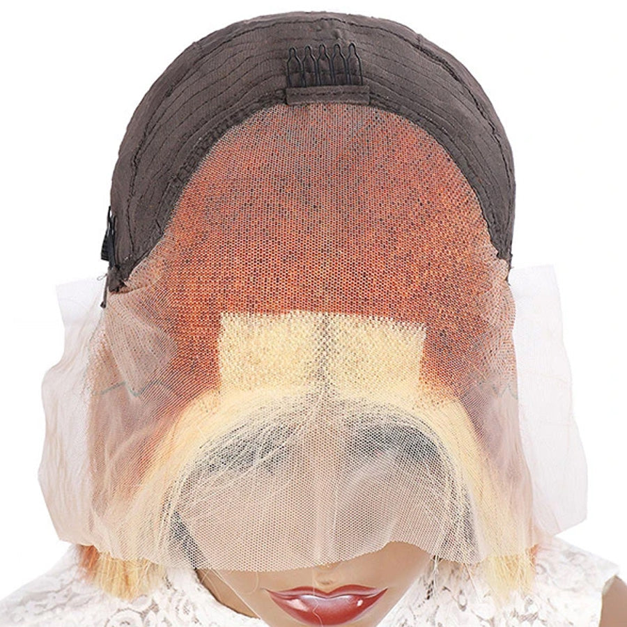 HD Highlight 613 Blonde Colored Body Wave Wigs Orange Ginger 13x4 Lace Front Wigs With Baby Hair 150% Density-Amanda Hair