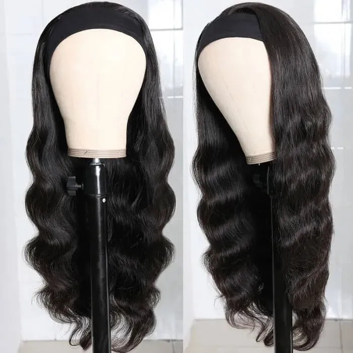 Body Wave Glueless Headband Wig Human Hair Beginner Friendly Wigs For Black Women - Amanda Hair