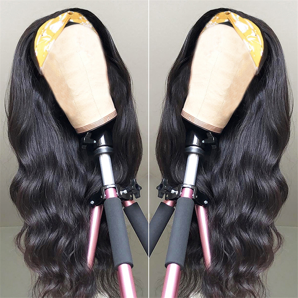 Body Wave Glueless Headband Wig Human Hair Beginner Friendly Wigs For Black Women - Amanda Hair